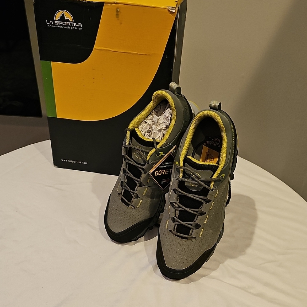 La Sportiva Gray and Yellow Athletic Shoes